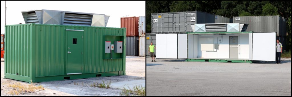 Custom container for gaseous nitrogen generation systems