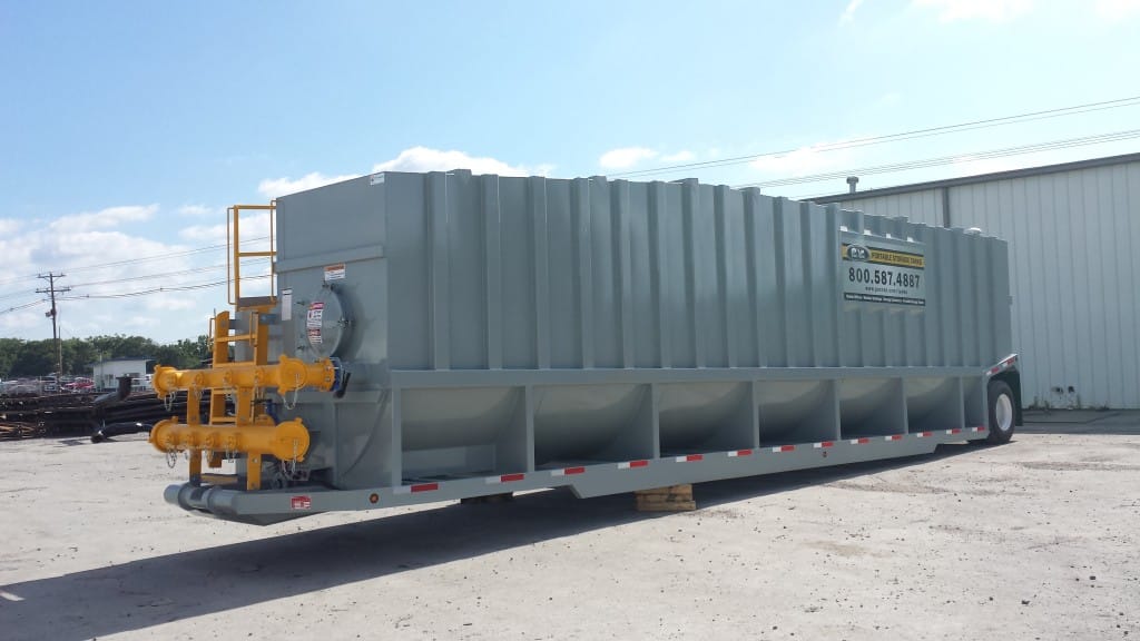 Large Round Bottom Frac Tank