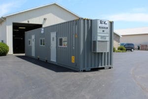 40' Ground Level Office Container