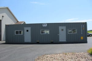 40' Ground Level Office Container