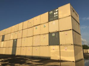 20' Shipping Containers Stacked