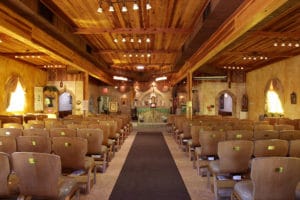 Interior of modular church
