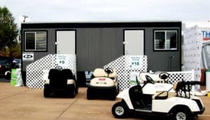 Mobile Office Trailer at Special Event Golf Outing