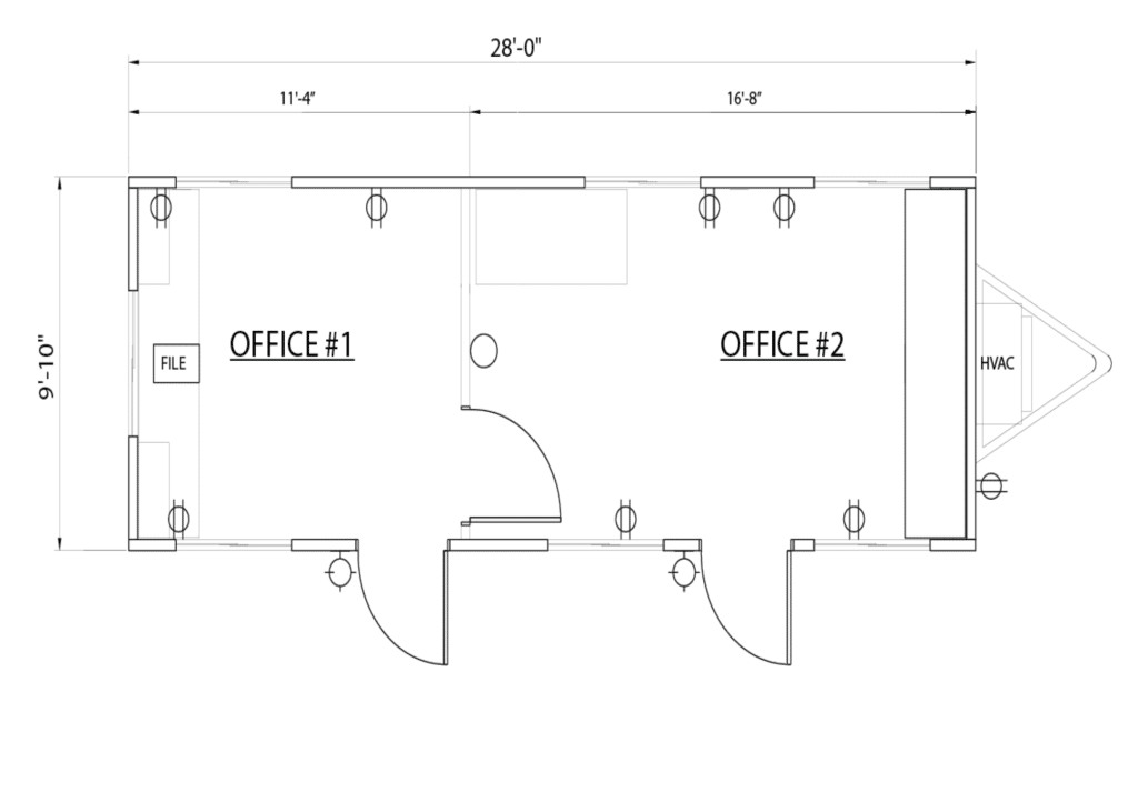 10 x 28 Mobile Office for Rent or Sale