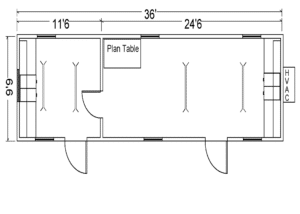 10 x 36 Mobile Office with 1 Private Office and 1 Main Office