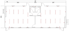 24 x 64 Modular Classroom 2 Restroom 2 Classrooms