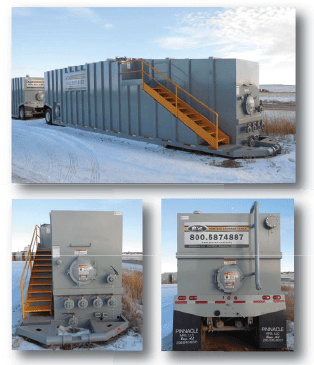 500 BBL Portable Liquid Storage Tank with Internal Manifold