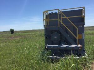 v bottom crossover frac tank texas