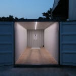 Solar Lit Container- Night View