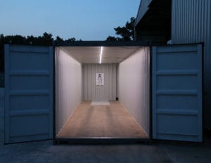 Solar Lit Container- Night View