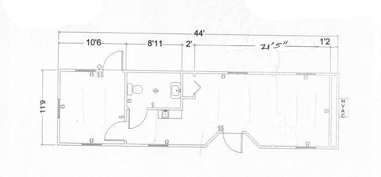 12x48 mobile office one private office one main office Denver