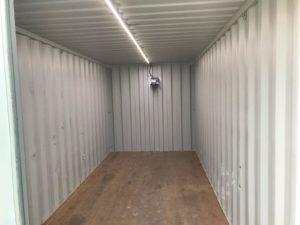 20' Storage Container with Solar Light Option