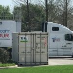 20' shipping container Golf Tour in LA