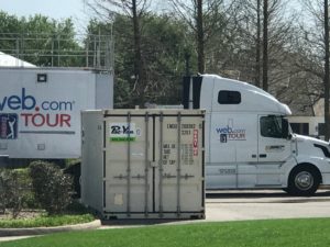 20' shipping container Golf Tour in LA