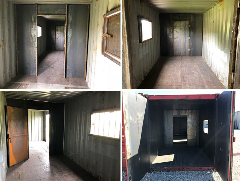 Conex Box for Fire Training, Affordable Conex Buildings PacVan